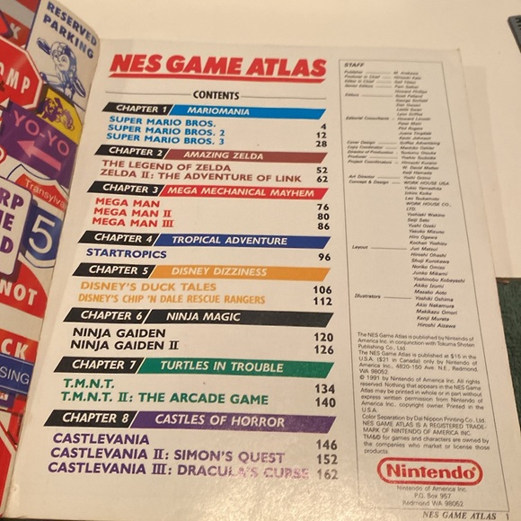 Vintage 1991 Nintendo NES Game Atlas Player’s Guide in used but good condition - Picture 4 of 5